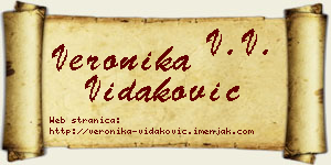 Veronika Vidaković vizit kartica